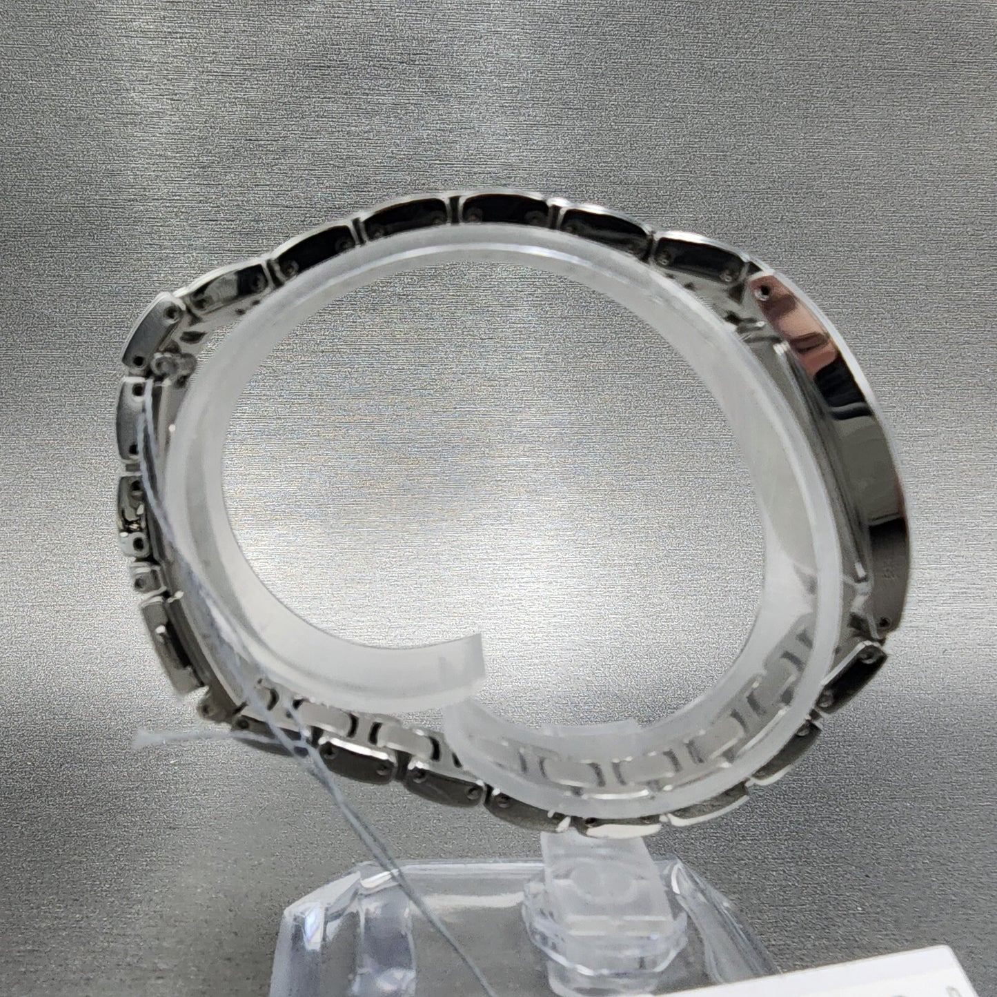 Seiko Solar Watch Women 18mm Black Dial Steel Rectangle V1150BW0 Works8