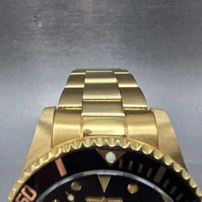 Invicta Pro Diver Watch Men 40mm Black Dial Gold Tone Date 26975 New Battery4