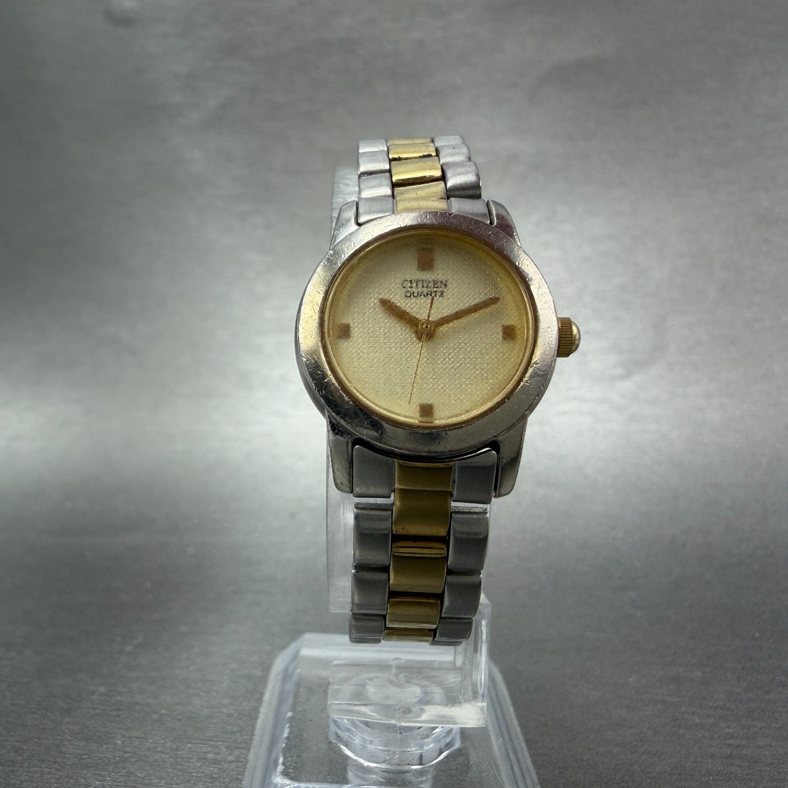 Citizen Watch Women 23mm Champagne Dial Two Tone Round 1032-S77121 New Battery5