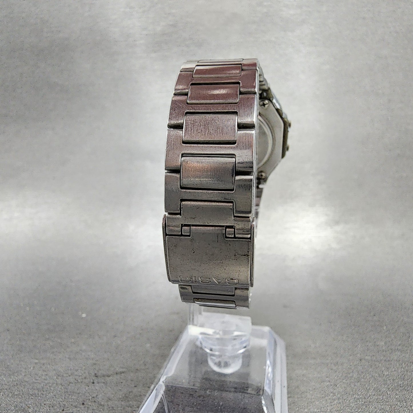 Casio A164W 593 Watch Men 34mm Digital Silver Tone Alarm Chrono VTG PARTS7