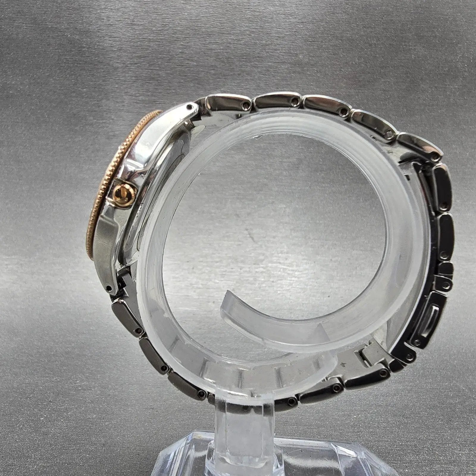Citizen Silhouette Eco-Drive Watch Women 31mm Silver Dial Two Tone Date Runs6