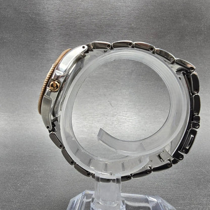 Citizen Silhouette Eco-Drive Watch Women 31mm Silver Dial Two Tone Date Runs6