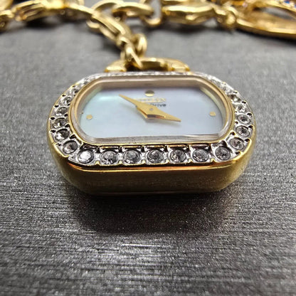 Citizen Eco-Drive Charm Bracelet Watch Women 20mm MOP Dial G620-S031117 Works3