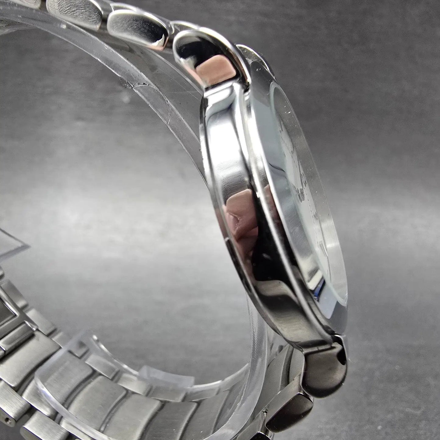 Coach W516 Watch Women 34mm White Dial Silver Tone Date Round PARTS LOOSE HANDS4