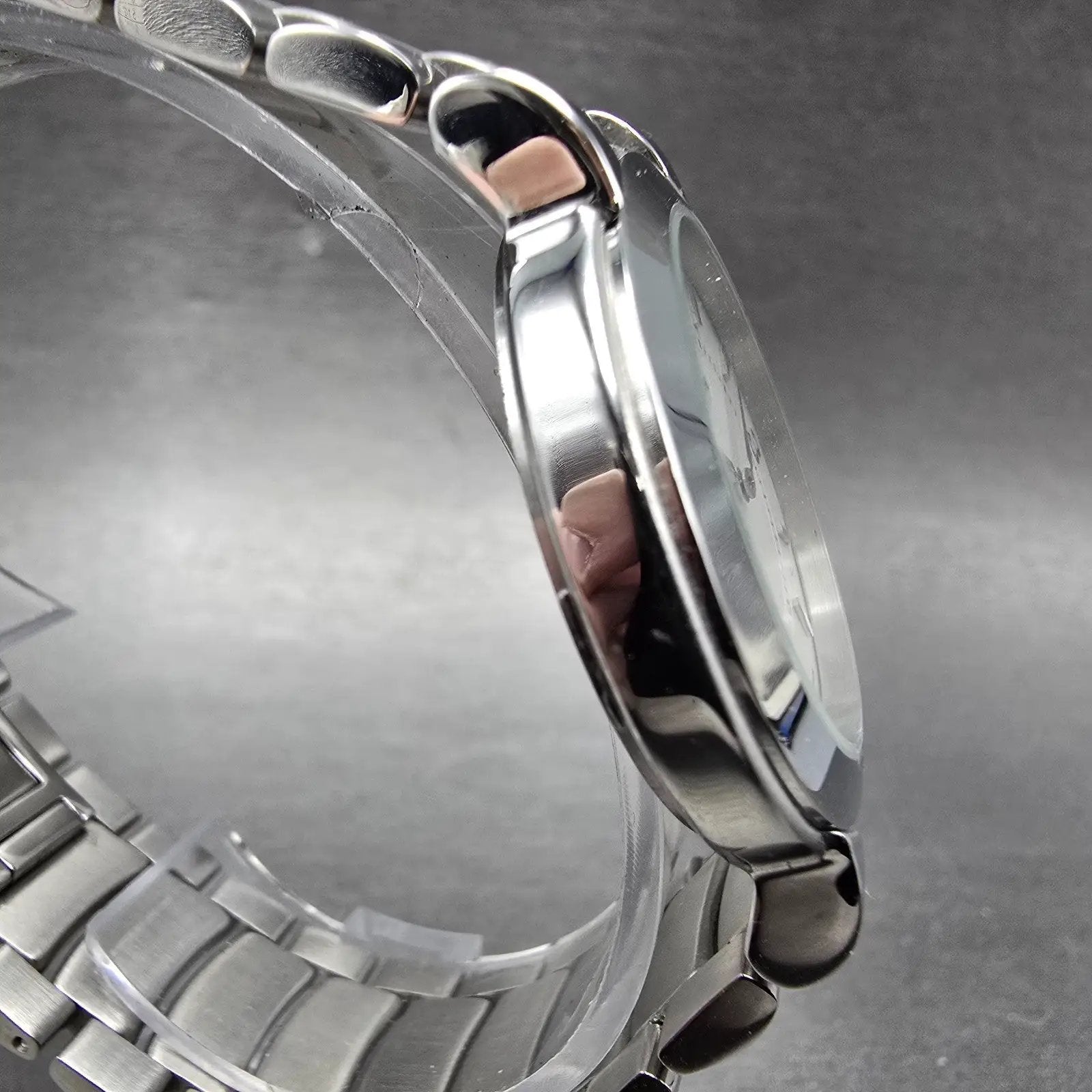 Coach W516 Watch Women 34mm White Dial Silver Tone Date Round PARTS LOOSE HANDS4
