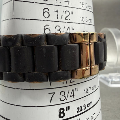 Emporio Armani Sportivo Chronograph Watch Men 43mm Black Dial Rose Gold New batt18