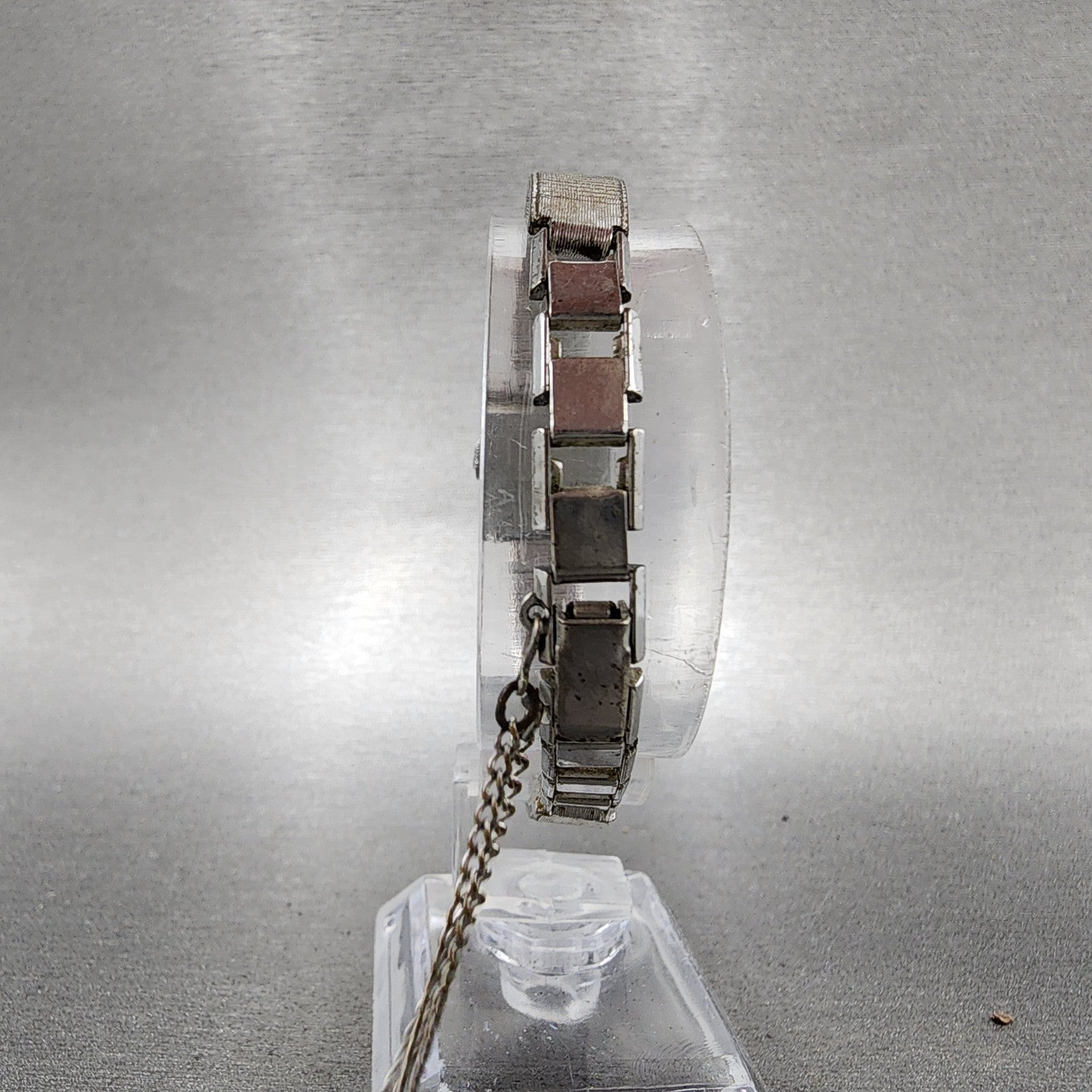 Rado Tank Watch Women 16mm Green Dial Silver Tone Rectangle Manual Wind Runs VTG7