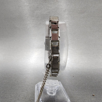 Rado Tank Watch Women 16mm Green Dial Silver Tone Rectangle Manual Wind Runs VTG7