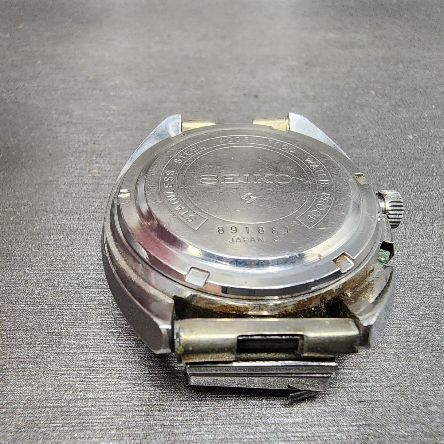 Seiko BellMatic Watch Men 38mm Silver Dial Silver Tone Daydate Alarm PARTS11