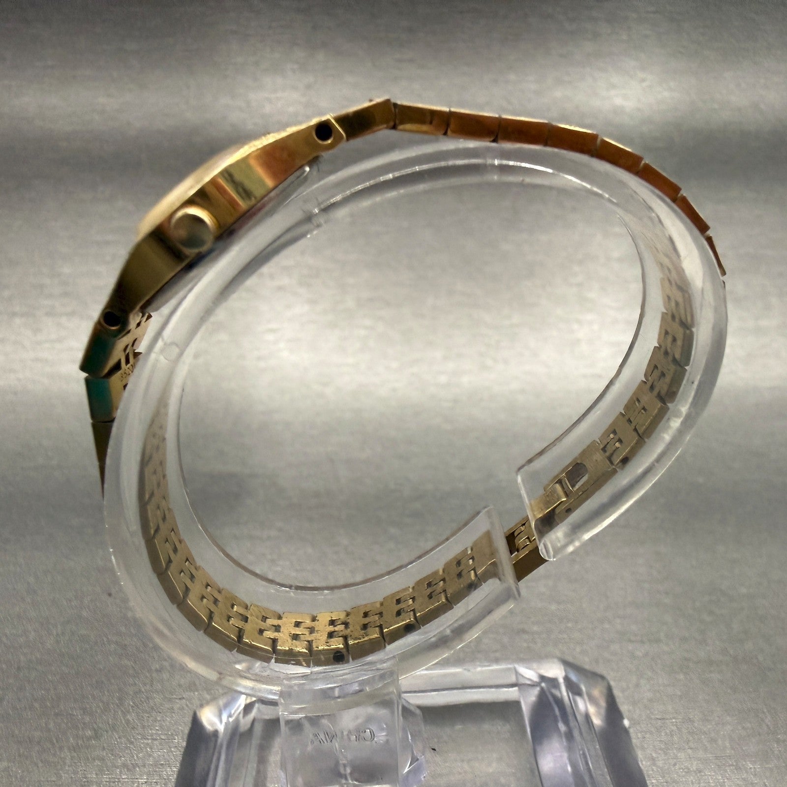 Seiko Watch Women 18mm Gold Dial Gold Tone Oval 2C20-5759 Vintage New Battery6