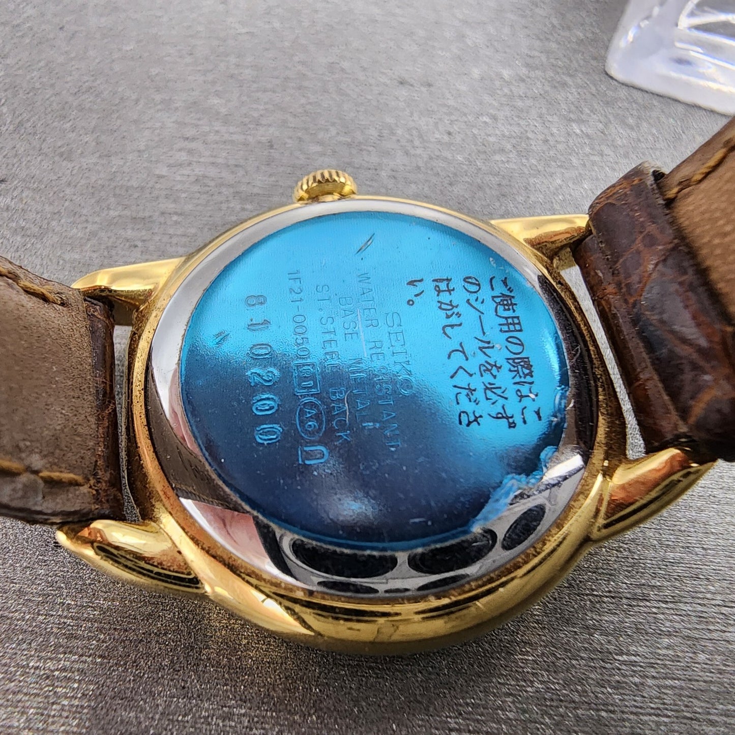 Seiko Neue Watch Women 26mm White Dial Gold Tone Round 1F210050 New Battery8