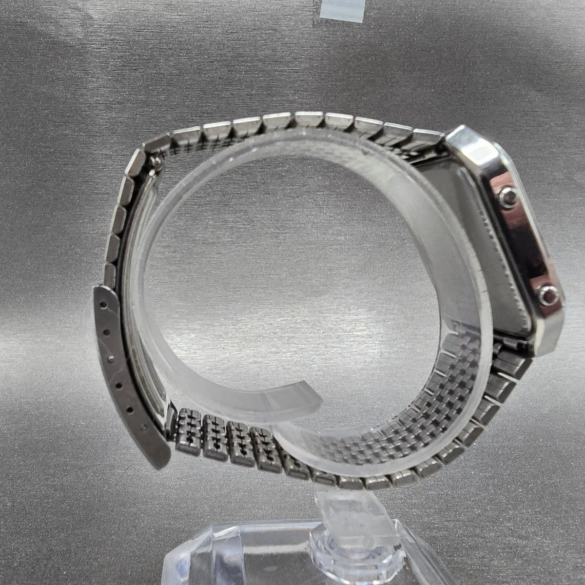 Seiko Analog Digital Watch Men 31mm Champagne Dial Two Tone H449-5050 New Batt8