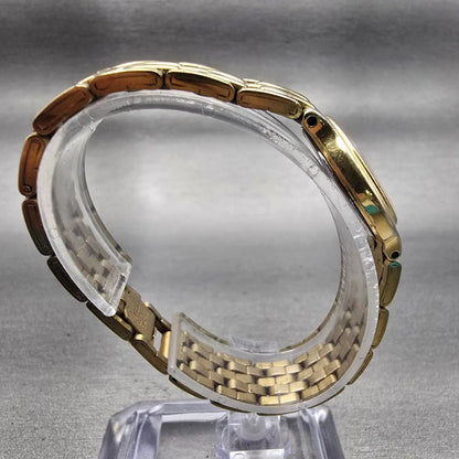 Seiko Watch Women 22mm Black Dial Gold Tone Round 1N00-0A99 New Battery Vintage8