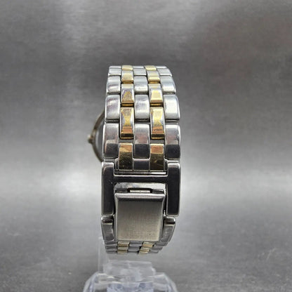 Seiko Avenue Watch Men 32 White Dial Two Tone Round 7N01-626A Bracelet PARTS8