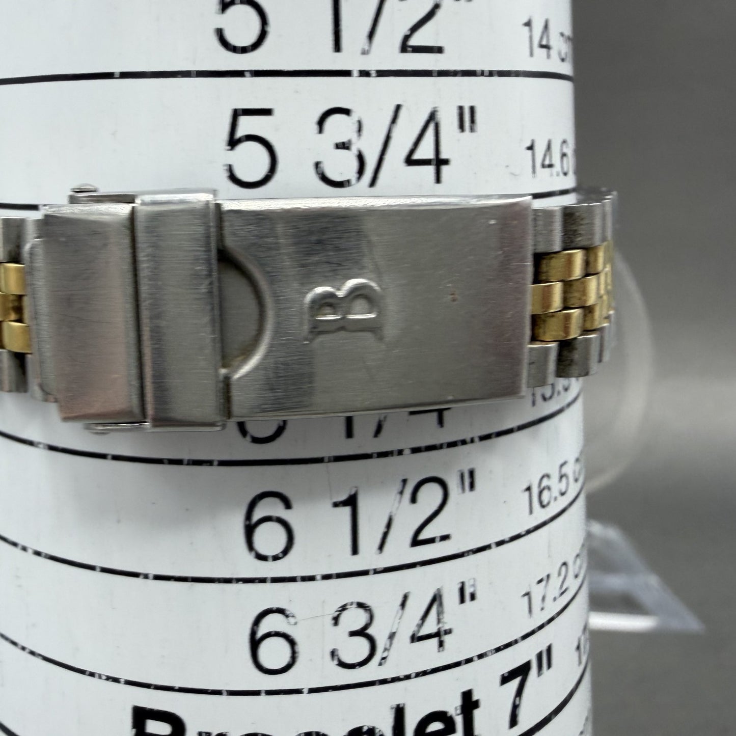 Bulova Marine Star Watch Women 24mm Gold Dial Two Tone Date Round New Battery AB9