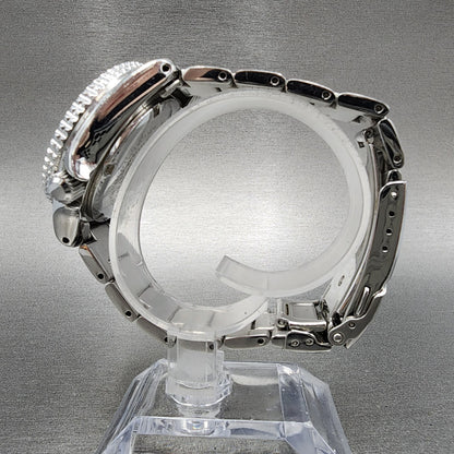 Seiko Perpetual Calendar Scuba Watch Men 39mm Black Dial Steel 8f3500a0 New Bat6