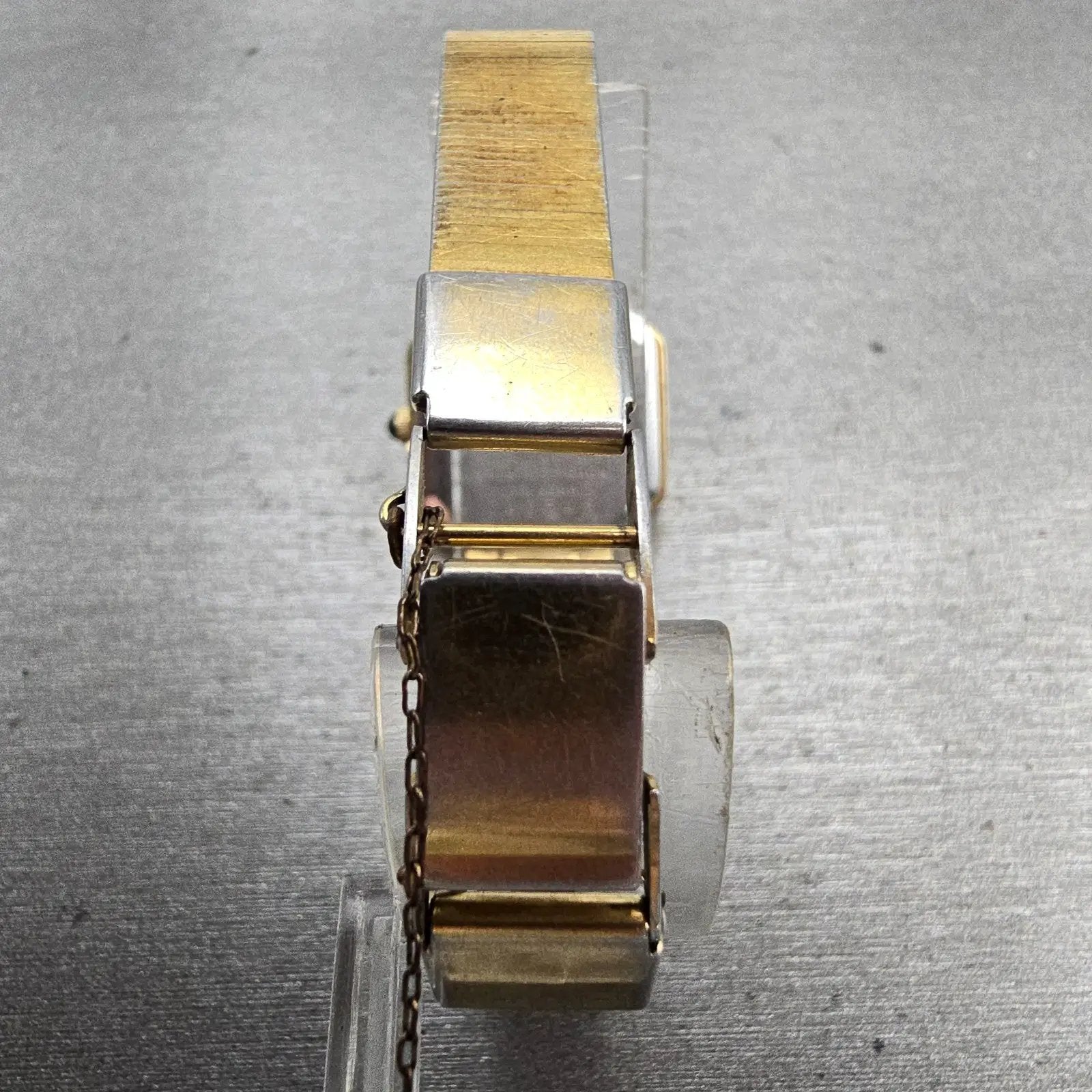 Seiko Watch Women 20mm Gold Dial Gold Tone Octagon 2320-5889 New Battery Vintage7
