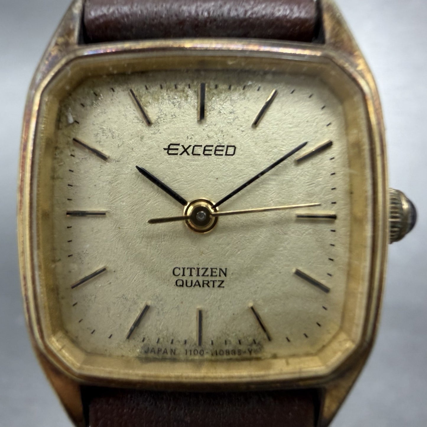 Citizen Exceed Watch Women 20mm Champagne Dial Gold Tone 4-102894 New Battery1