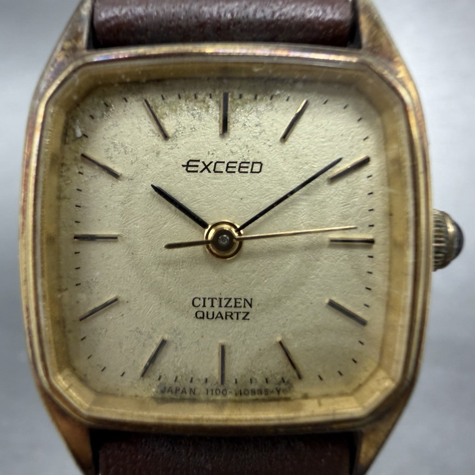 Citizen Exceed Watch Women 20mm Champagne Dial Gold Tone 4-102894 New Battery1
