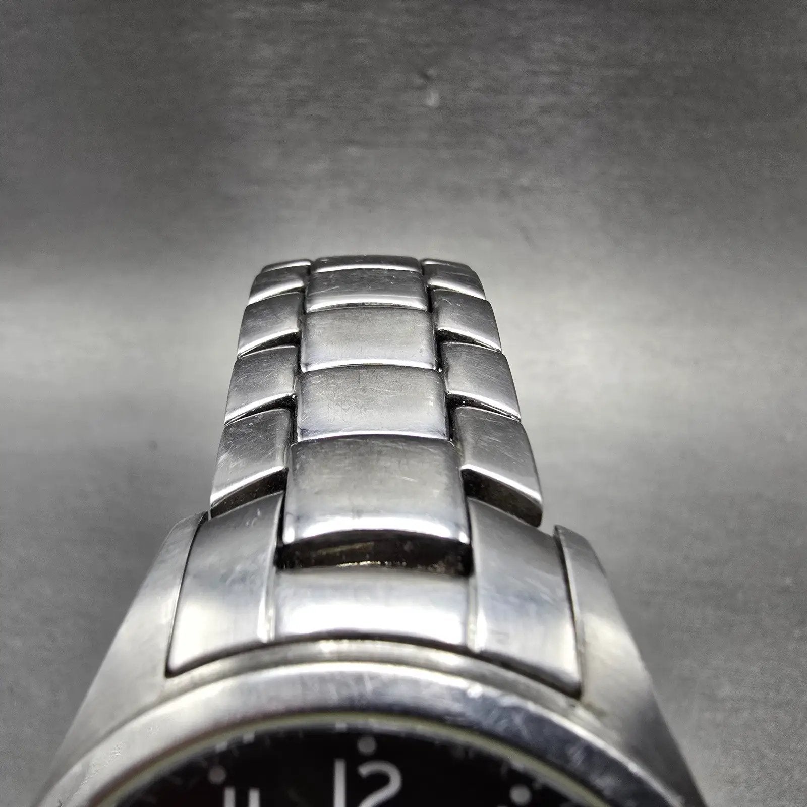 Timex Perpetual Calendar Watch Men 40mm Black Dial Silver Tone Daydate New Batt4