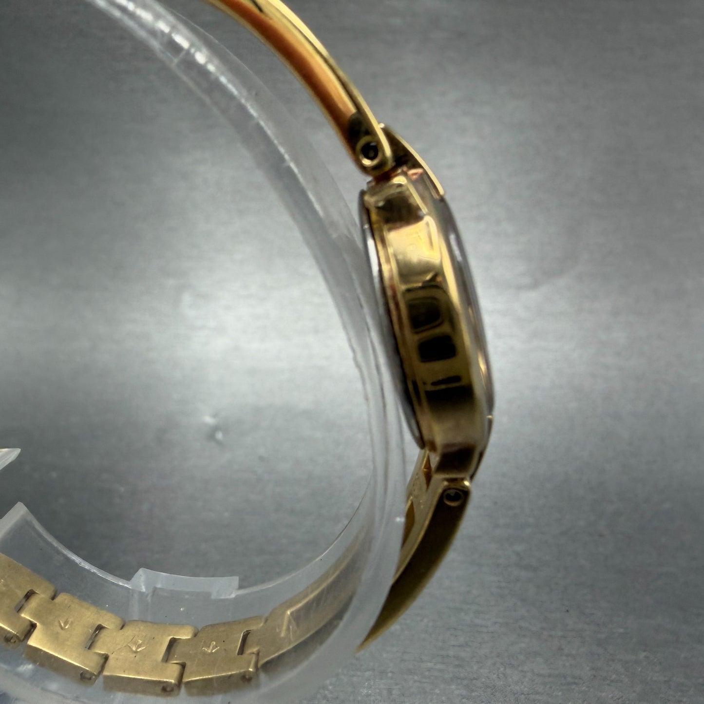 Seiko Watch Women 20mm Black Dial Gold Tone Round 1N00-0GM0 New Battery Vintage3