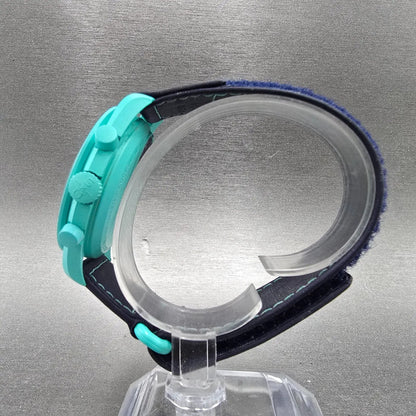 OMEGA x Swatch MoonSwatch Mission to Earth Polar Lights Mens Chronograph Blue6