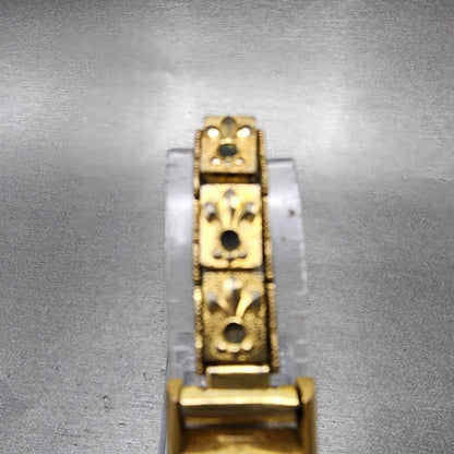 Seiko Solar Tank Watch Women 15mm White Dial Gold Tone Manual Wind 608 Runs