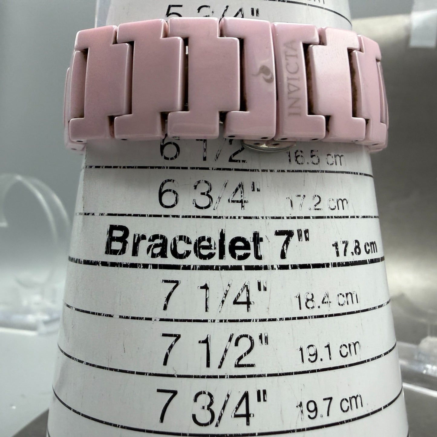 Invicta Watch Women 35mm Pink MOP Dial Pink Ceramic Case Round 3937 New Battery10