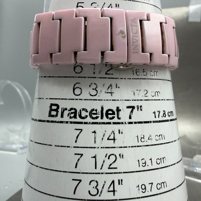 Invicta Watch Women 35mm Pink MOP Dial Pink Ceramic Case Round 3937 New Battery10