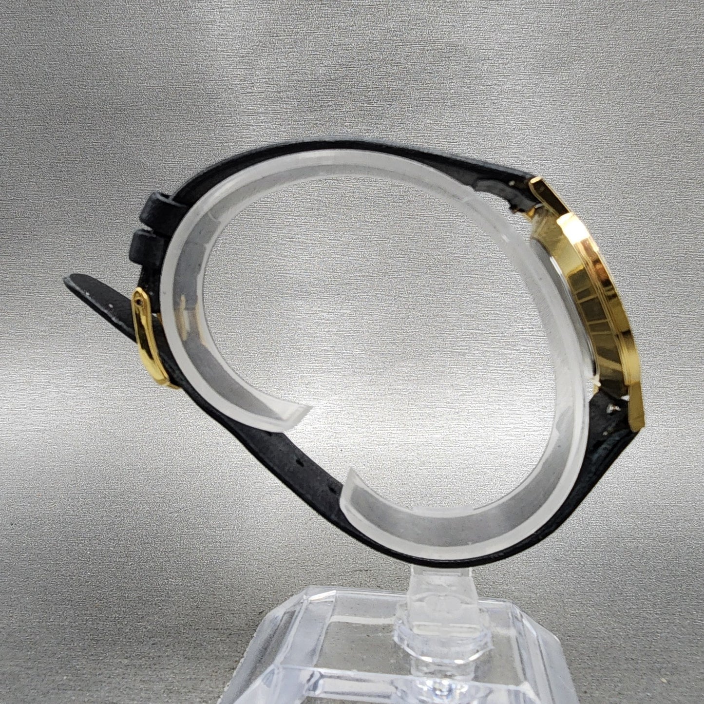 Movado Museum Watch 31mm Women Black Dial Gold Tone Round 87.45.882.1 New Batt8