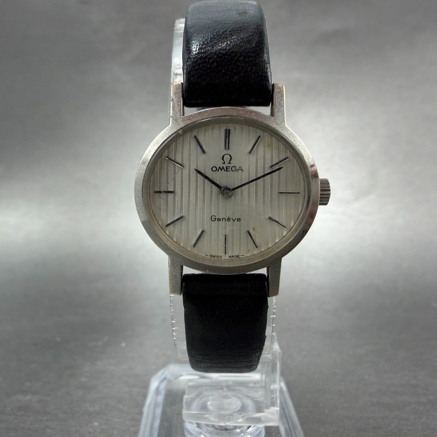 Omega Geneve Watch Women 23mm White Dial White Gold Plated 511.9412 Cal620 PARTS6