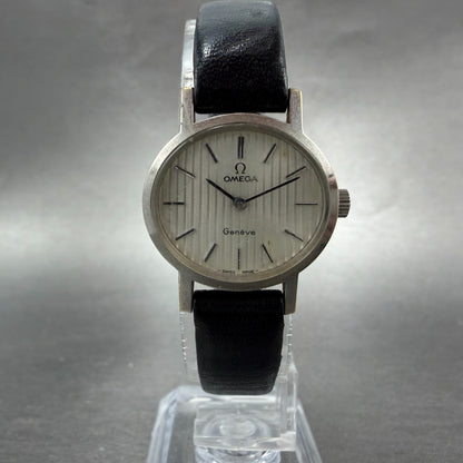 Omega Geneve Watch Women 23mm White Dial White Gold Plated 511.9412 Cal620 PARTS6