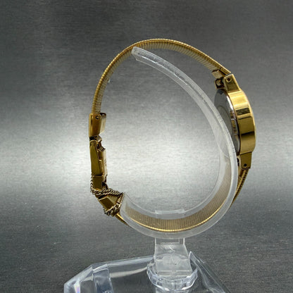 Seiko SX Watch Women 21mm Champagne Dial Gold Tone Round 2B31-0020 New Battery8