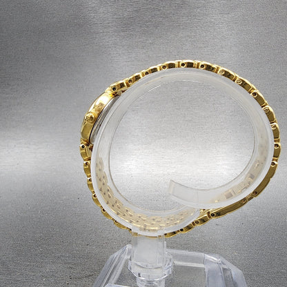 Citizen Watch Women 20mm Black Dial Gold Tone Round 5920S49577 New Battery6
