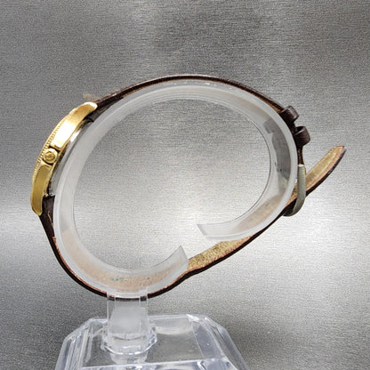 Hamilton Watch Women 26mm Silver Dial Gold Tone Date Round 8460 PARTS7