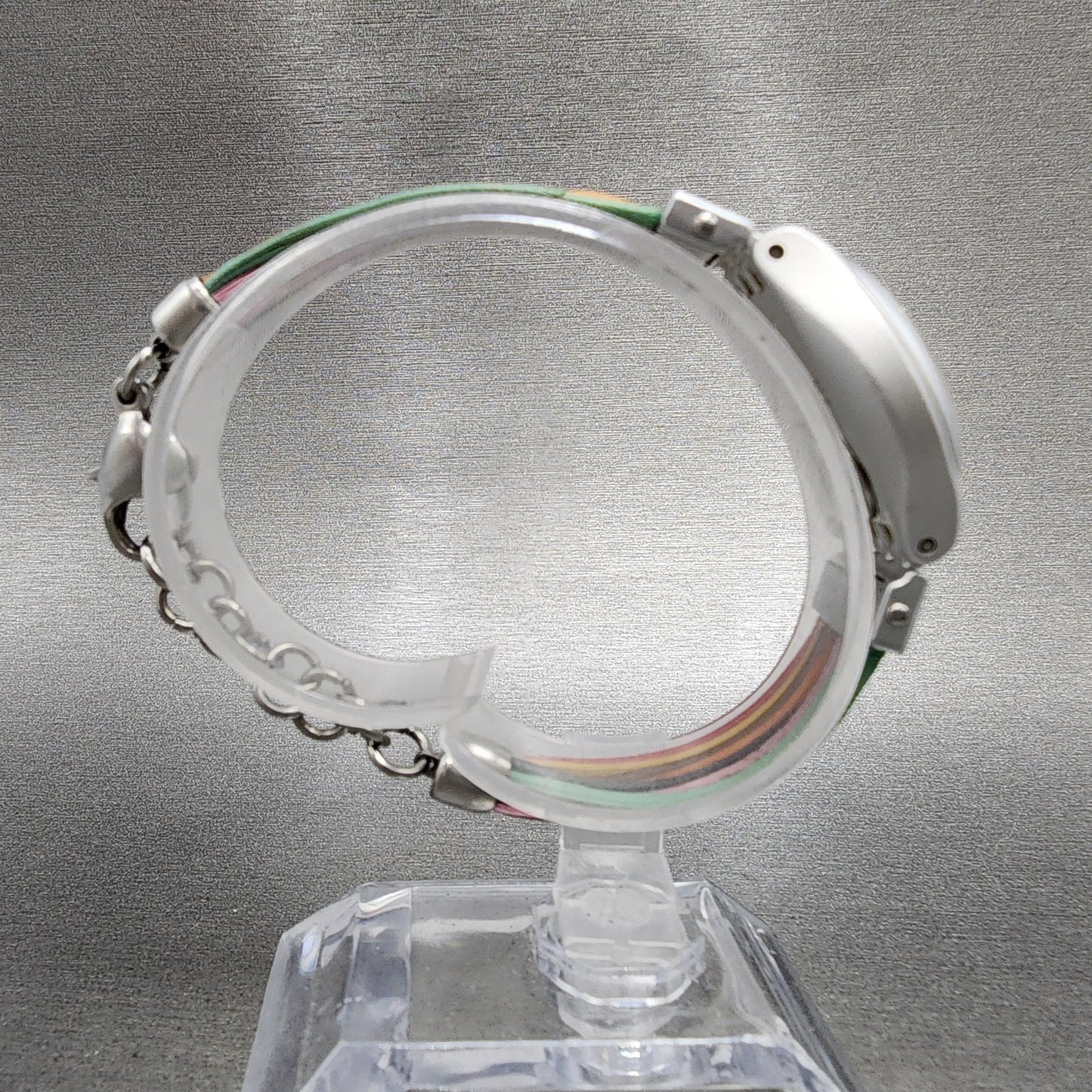Swatch Irony Filamento Watch Women 25mm Silver Dial Silver Tone Round New Batt9