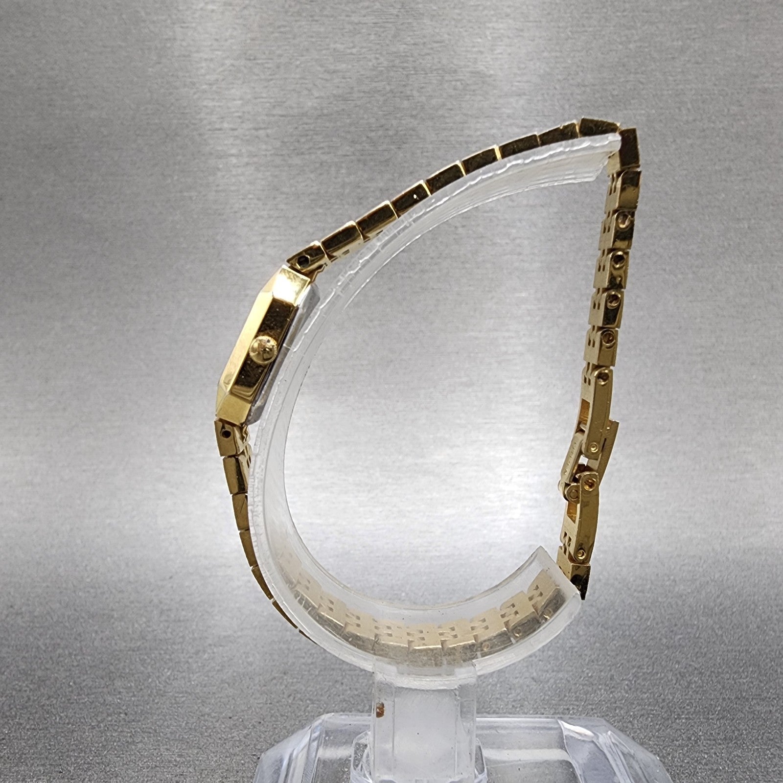 Citizen CQ Tank Watch Women 13mm Champagne Dial Gold Tone 5421S18531 New Batt6