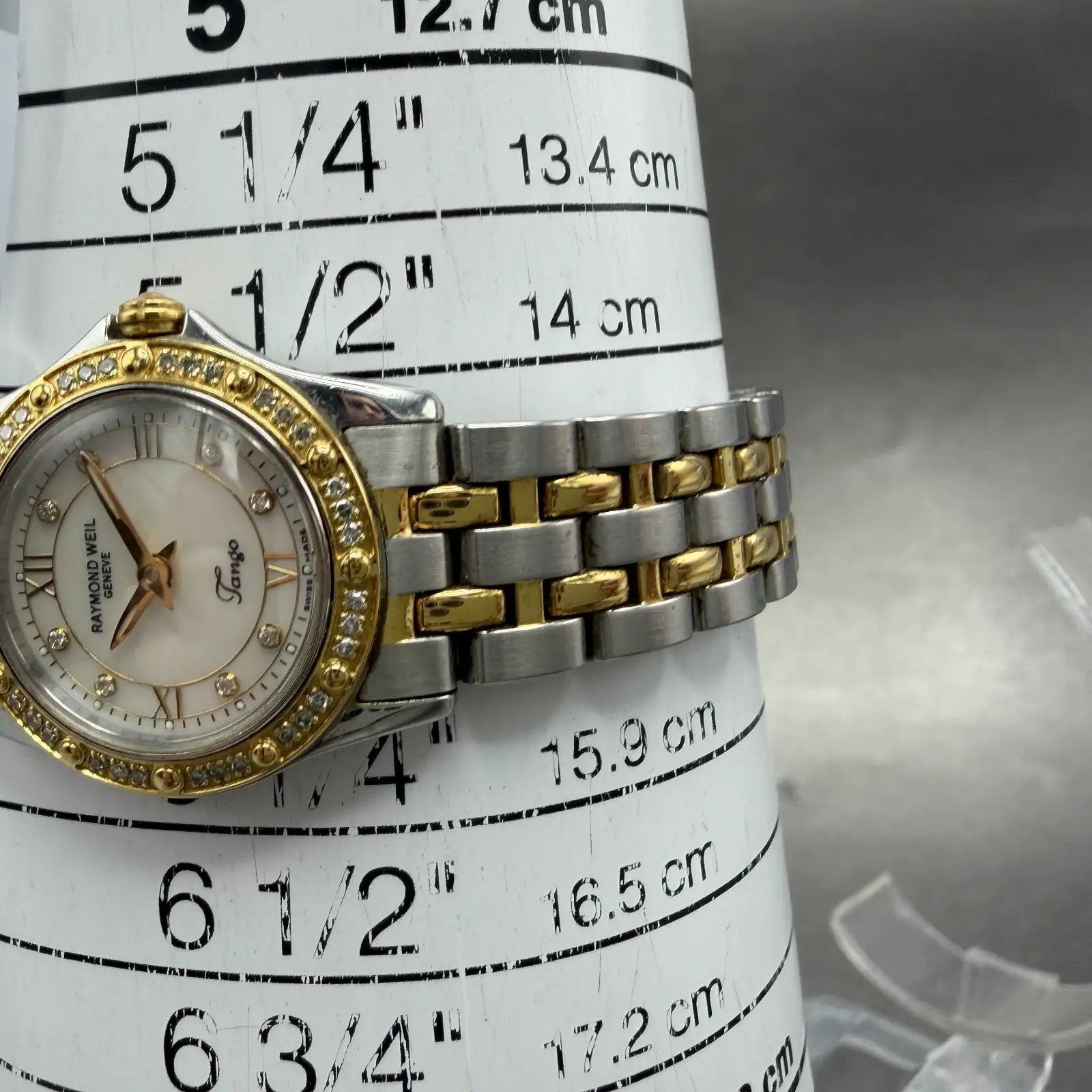 Raymond Weil Tango Watch Women 23mm MOP Dial Steel Diamond Bezel 5790 New batt10