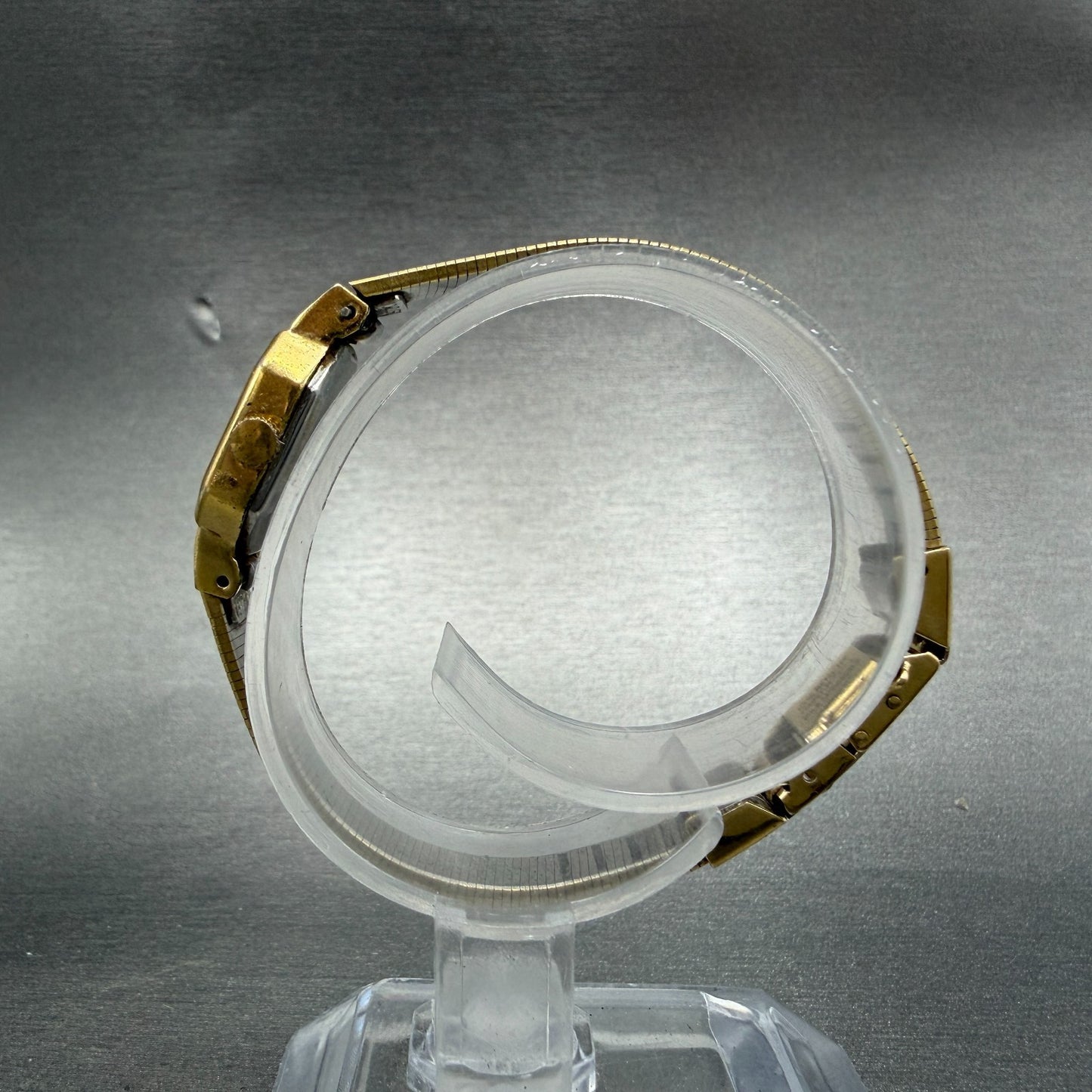 Pulsar Watch Women 16mm Champagne Dial Gold Tone Octagon V232-5790 New battery6