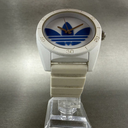 Adidas Santiago Watch Men 43mm White Dial White Tone Round  ADH2824 New Battery5