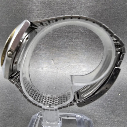 Seiko SQ Watch Men 35mm Gray Dial Two Tone Daydate Round 8223-8009 PARTS7