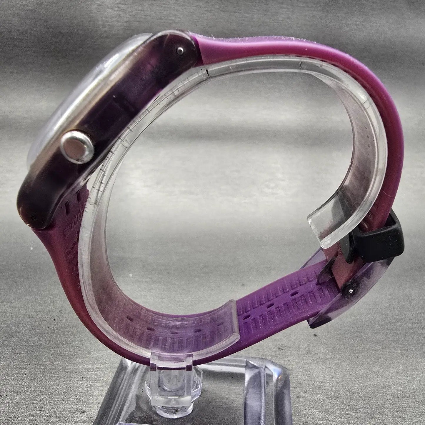 Swatch PURPLE REBEL Watch Men Purple Dial Purple Daydate SUOV702 New Battery6