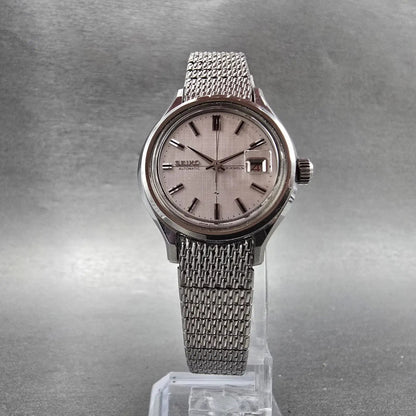 Seiko Automatic Watch Women 27mm Silver dial Silver Tone Date 2517-0460 Runs5