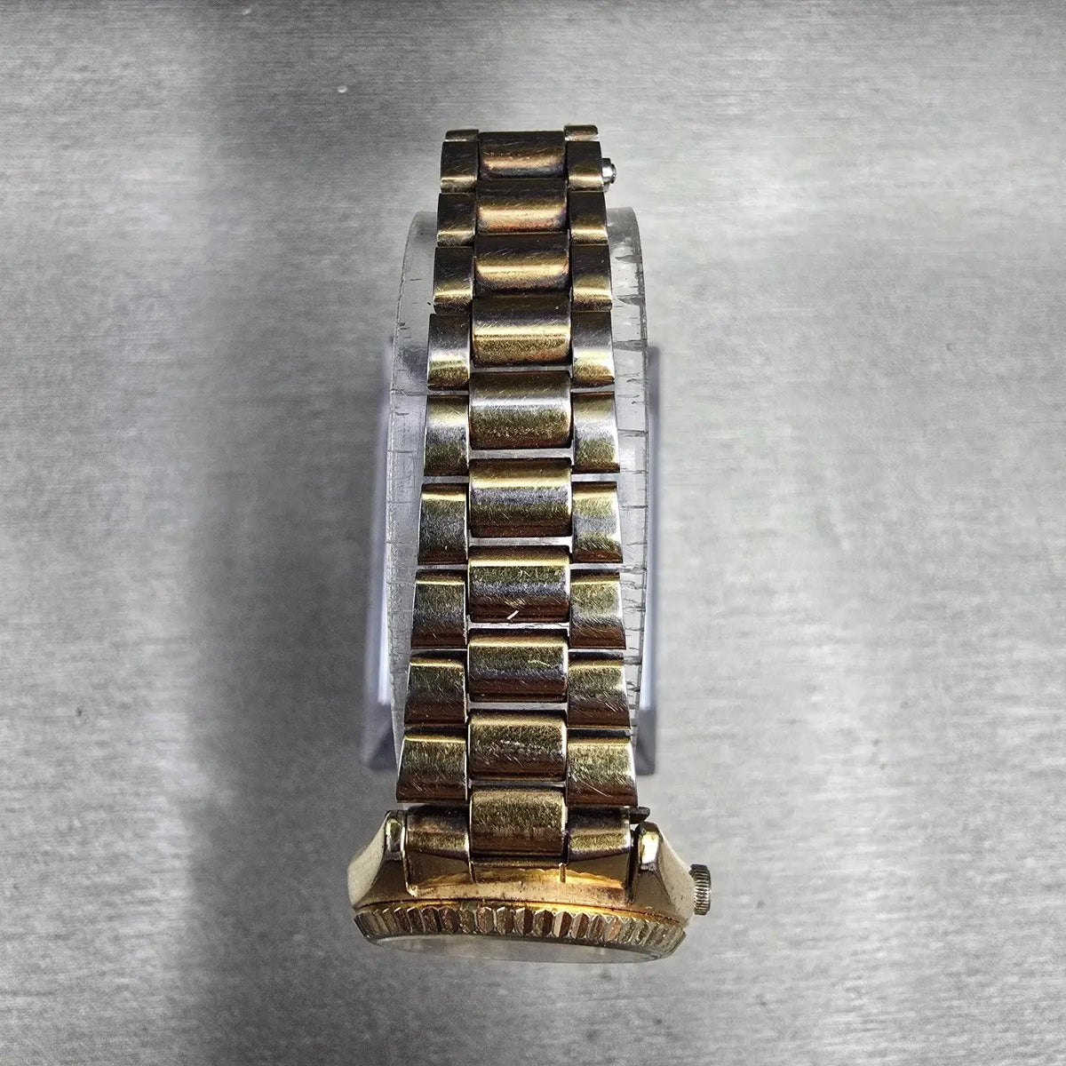 Seiko President Watch Women 24mm Gold Dial Gold Daydate Round 2A23-0039 New Batt4