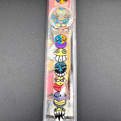 Swatch Artist Collection Set of 6 Watch Men 34mm ZS11 1996 New Battery NOS Fall4