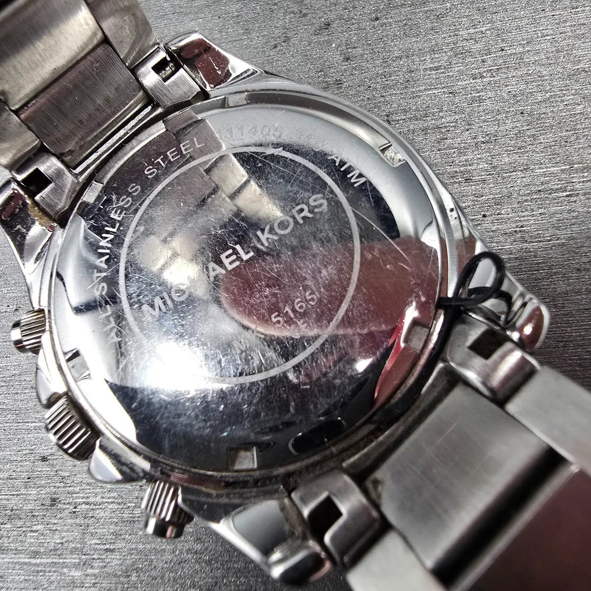 Michael Kors Blair Watch Men 39mm Silver Dial Chrono Date Gemmed MK5459 New Batt10