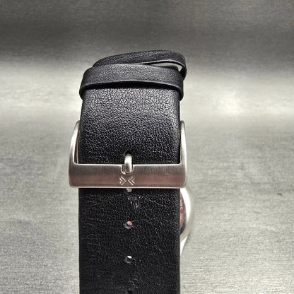Skagen Aktiv Watch Men 38mm Black Dial Silver Tone Date Round SKW6039 New Batt7