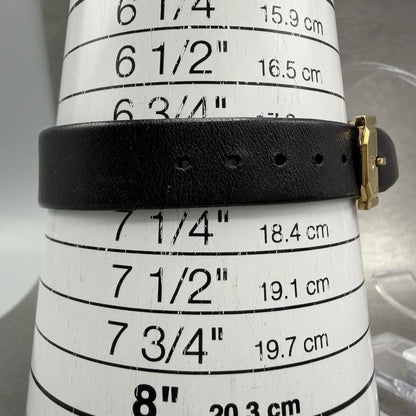 Movado Museum Watch Women 25mm Black Dial Gold Round 87.A1.845 New Battery10