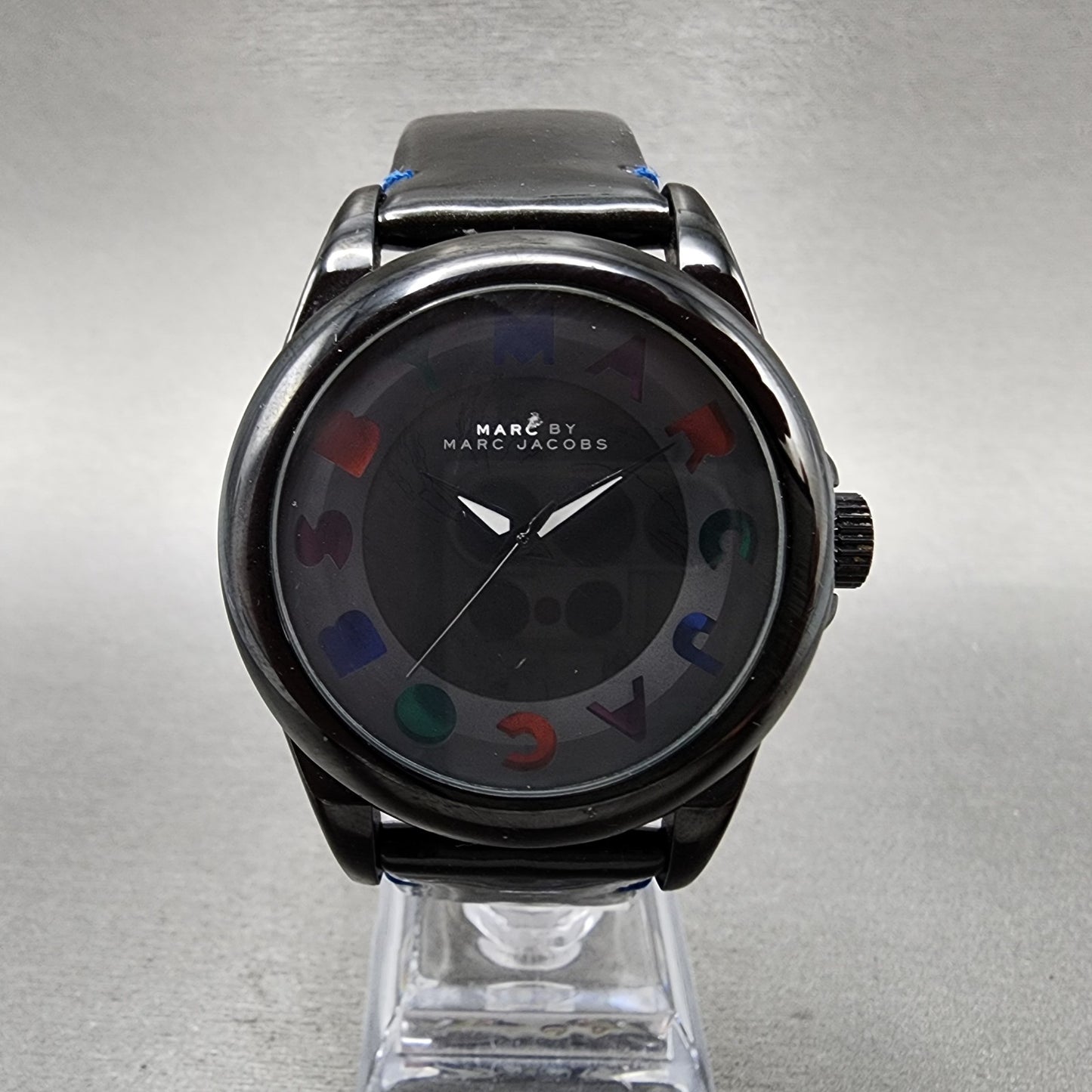 Marc By Marc Jacobs Watch Women 40mm Black Dial Black Tone Round New Battery0