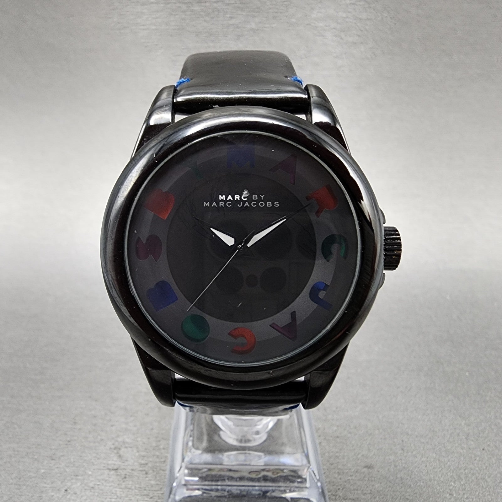 Marc By Marc Jacobs Watch Women 40mm Black Dial Black Tone Round New Battery0